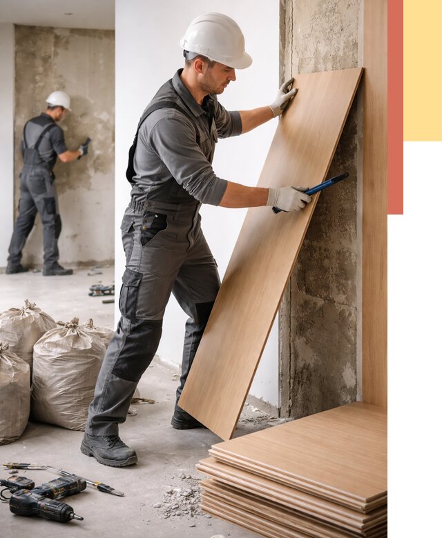 Демонтаж стеновых панелей в Ноябрьске от 3546 руб. за м² быстро и недорого | ОТДЕЛОЧНИК-Нбс