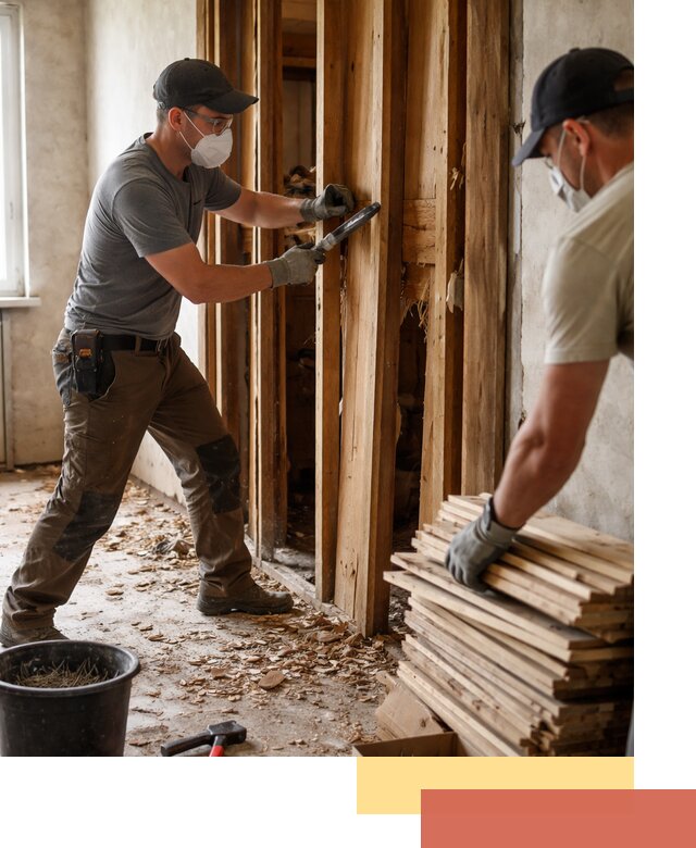 Демонтаж деревянных перегородок в Ноябрьске быстро и аккуратно