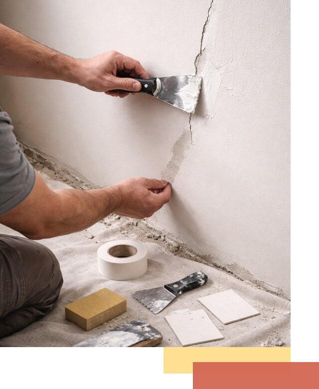 Заделка трещин и сколов в стенах и потолках в Ноябрьске