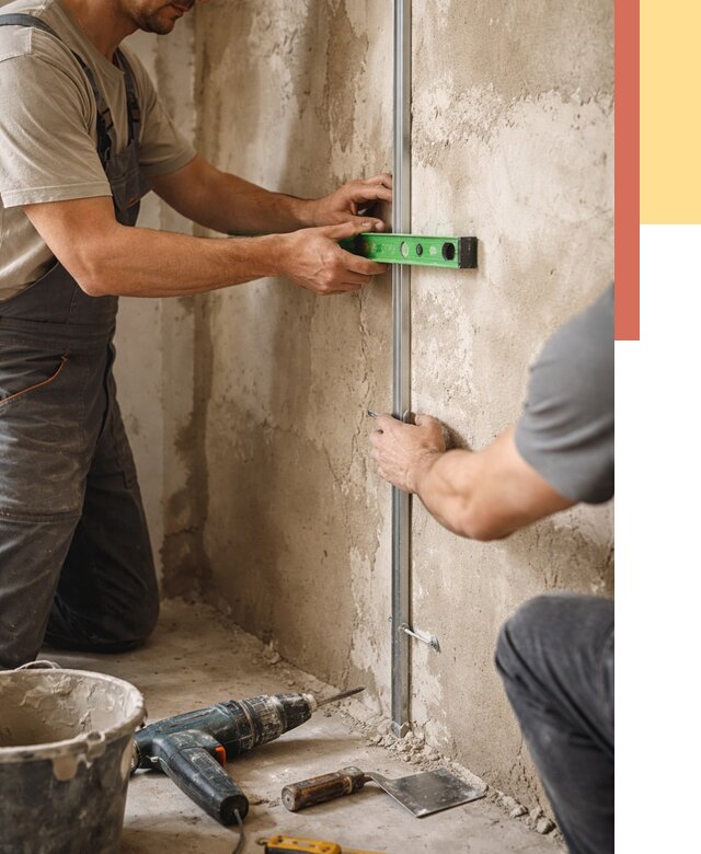 Установка штукатурных маяков в Ноябрьске от 7091 руб. — быстро и недорого | ОТДЕЛОЧНИК-Нбс