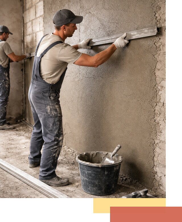 Штукатурка стен цементно-песчаная в Ноябрьске профессионально