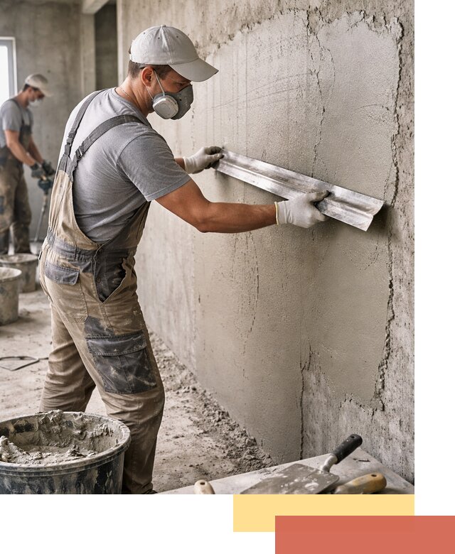 Штукатурка бетонных стен в Ноябрьске качественно и долговечно