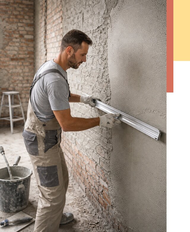 Штукатурка кирпичных стен в Ноябрьске от 4559 руб/м2 — быстро и недорого | ОТДЕЛОЧНИК-Нбс