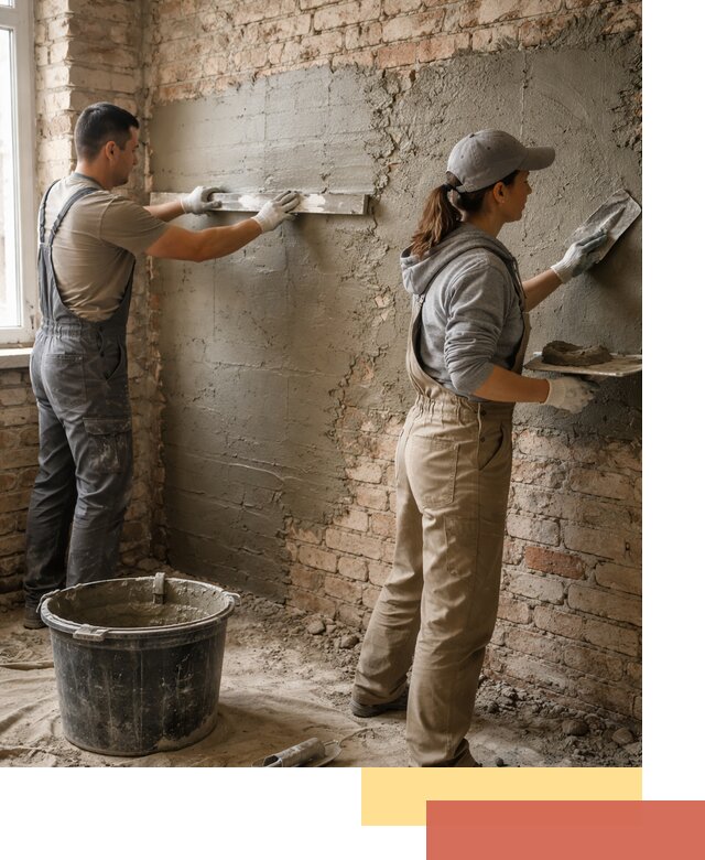 Штукатурка кирпичных стен в Ноябрьске — качественно и надежно