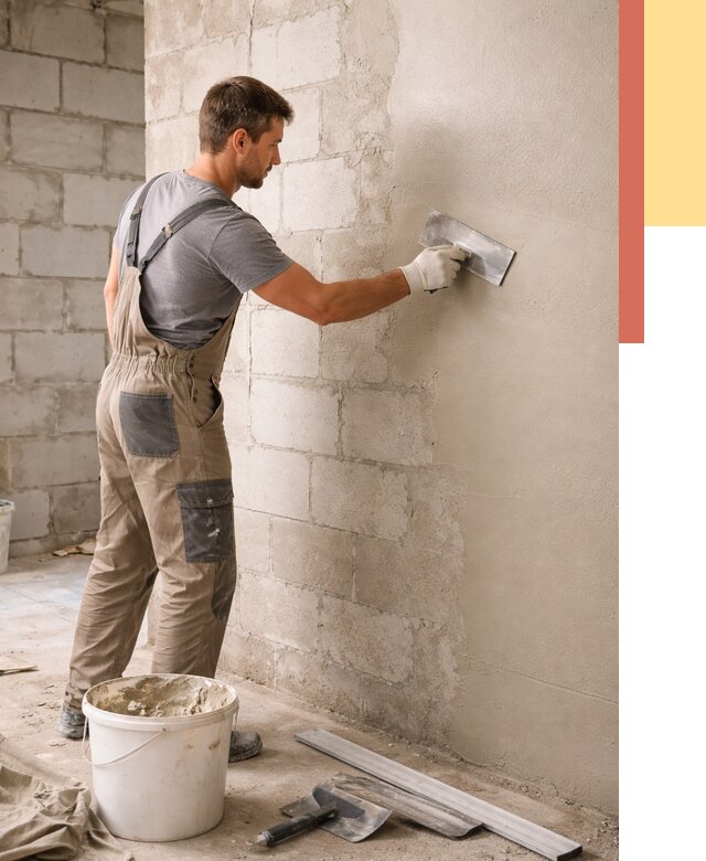 Штукатурка стен из газобетона в Ноябрьске от 2127 руб./м2 — быстро и недорого | ОТДЕЛОЧНИК-Нбс