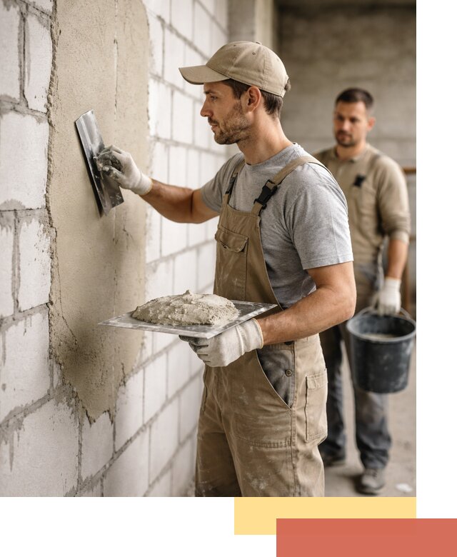 Штукатурка стен из газобетона в Ноябрьске под ключ