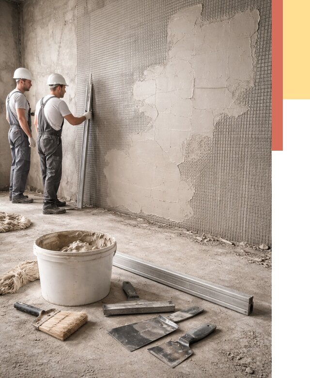 Штукатурка стен по сетке в Ноябрьске от 5572 руб./м2 — быстро и недорого | ОТДЕЛОЧНИК-Нбс