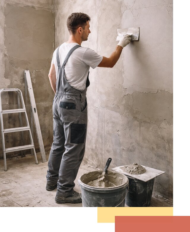 Штукатурка стен в ванной под ключ в Ноябрьске