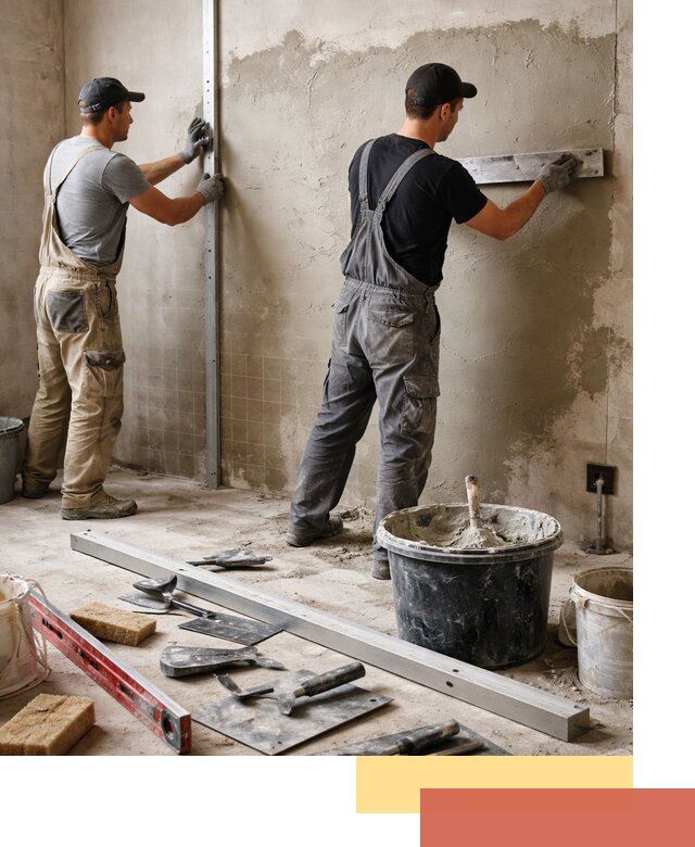 Профессиональная штукатурка стен под плитку в Ноябрьске