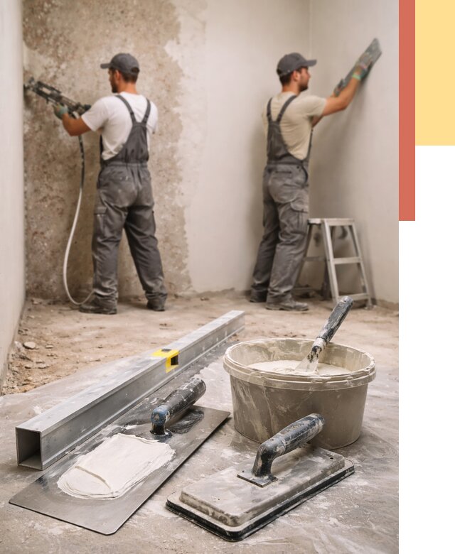 Штукатурка стен под обои в Ноябрьске от 4559 руб./м2 — выравнивание под обои | ОТДЕЛОЧНИК-Нбс