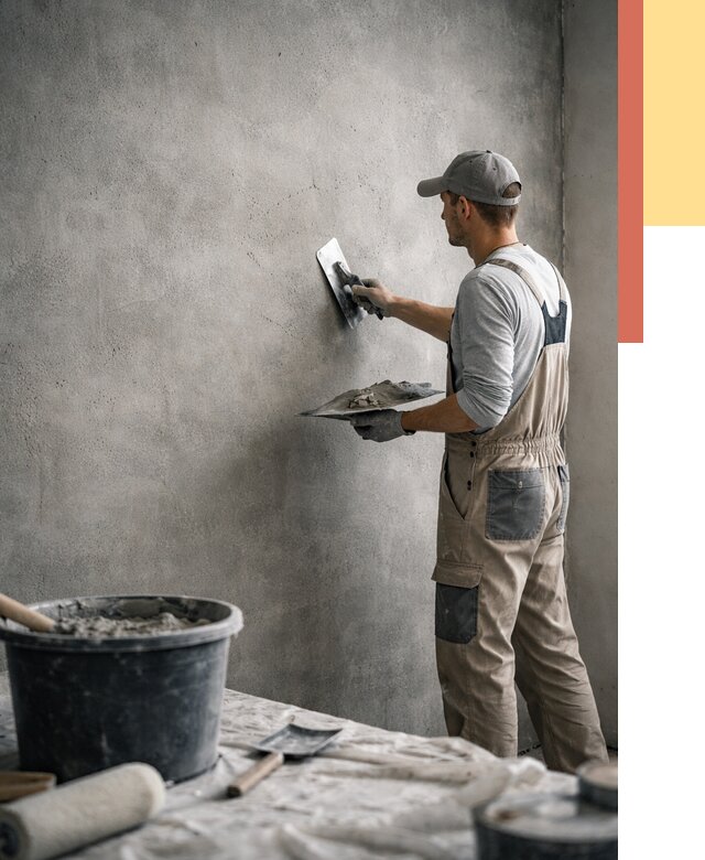 Декоративная штукатурка под бетон в Ноябрьске от 2533 руб./м² — нанесение под ключ | ОТДЕЛОЧНИК-Нбс