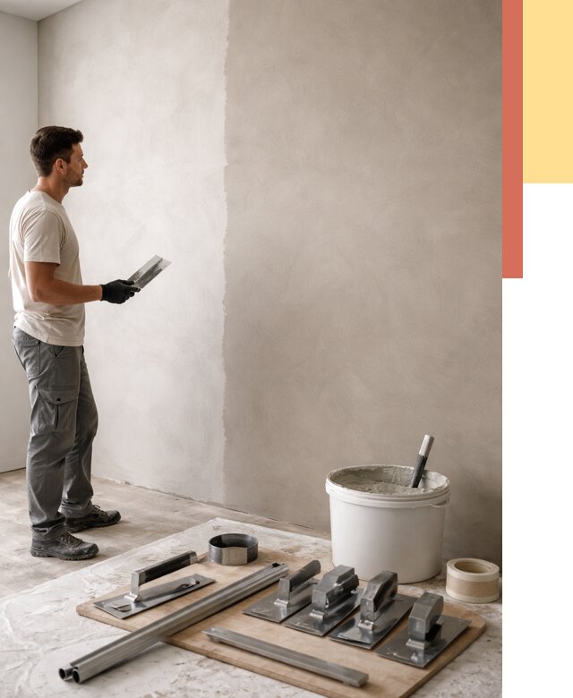 Нанесение микроцемента на стены в Ноябрьске от 3242 руб./м2 под ключ | ОТДЕЛОЧНИК-Нбс