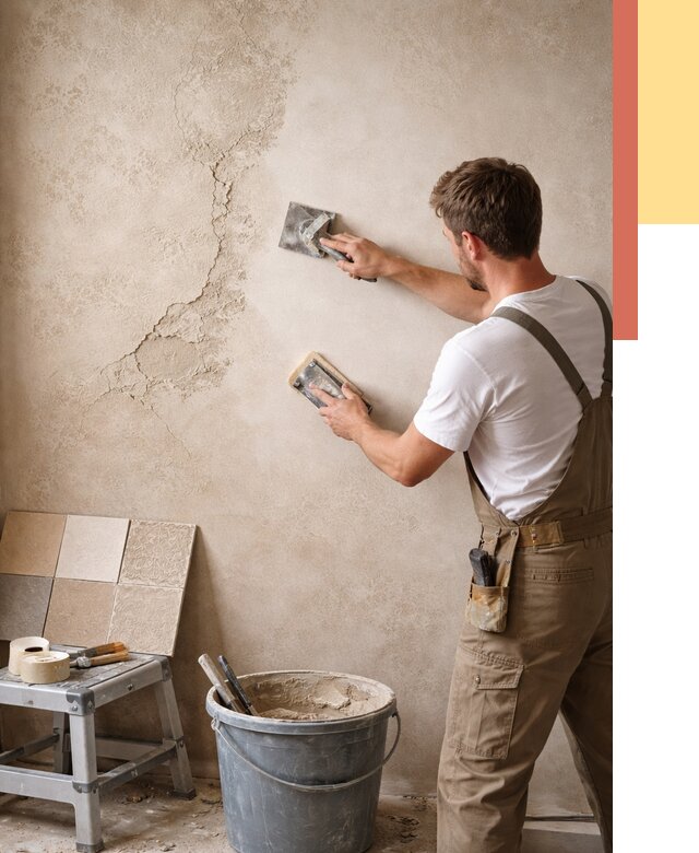 Ремонт декоративной штукатурки в Ноябрьске от 4559 руб. под ключ | ОТДЕЛОЧНИК-Нбс