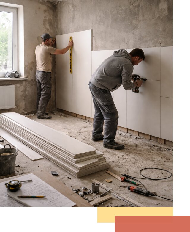 Монтаж ПВХ панелей на стены в Ноябрьске качественно и быстро