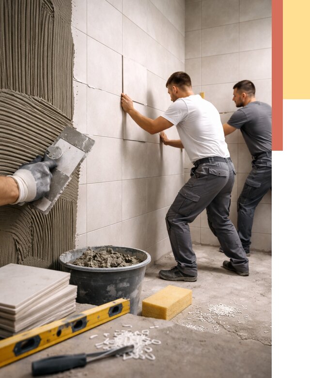 Укладка плитки на стены в Ноябрьске от 861 руб. — качественно и недорого | ОТДЕЛОЧНИК-Нбс