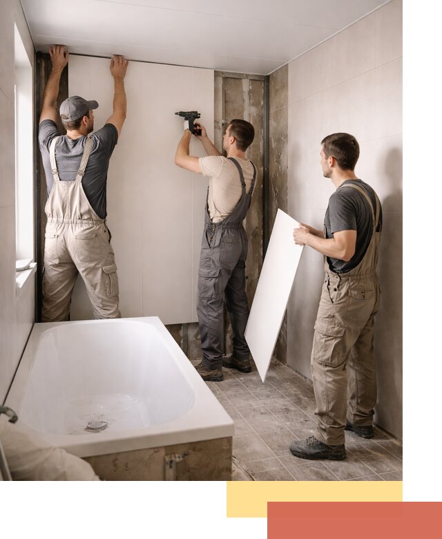 Отделка ванной панели ПВХ профессионально в Ноябрьске