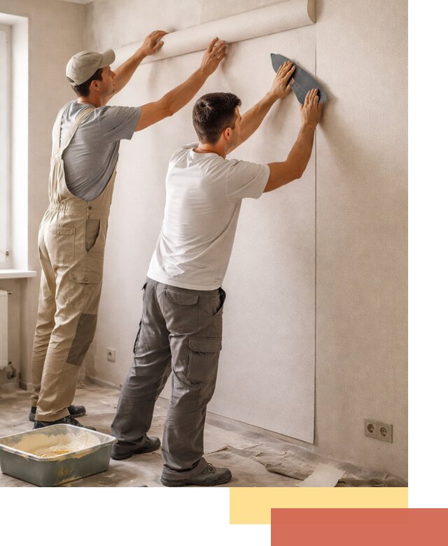 Поклейка виниловых обоев в Ноябрьске профессионально и качественно