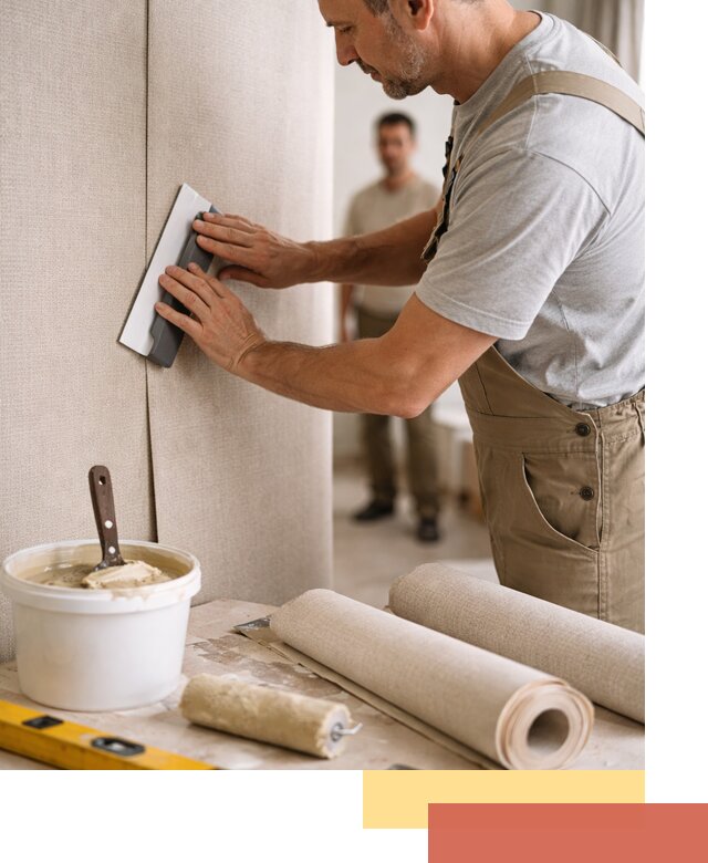 Поклейка текстильных обоев в Ноябрьске профессионально и аккуратно