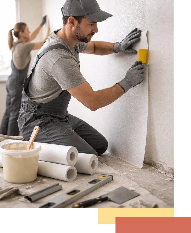 Поклейка стеклообоев профессионально в Ноябрьске