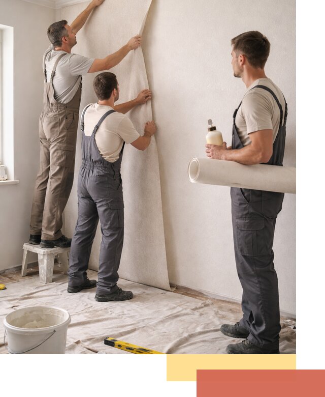 Оклейка стен обоями в Ноябрьске — качественно и профессионально