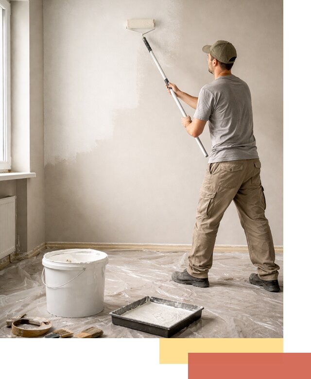 Покраска стен латексной краской в Ноябрьске качественно и быстро