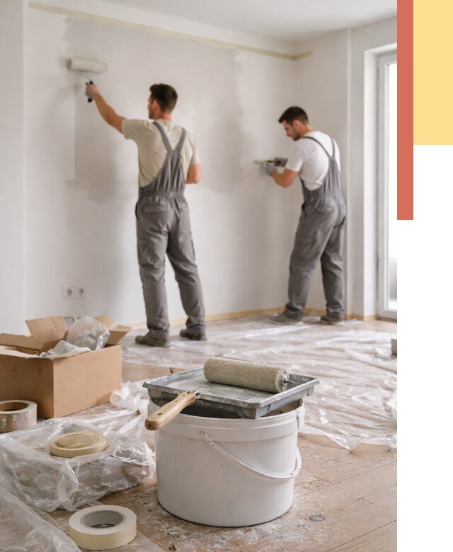 Покраска стен в квартире в Ноябрьске от 2533 руб/м2 — быстро и недорого | ОТДЕЛОЧНИК-Нбс