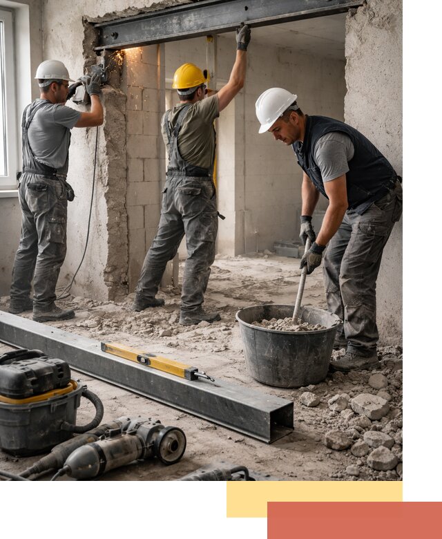 Создание проемов в стенах и несущих конструкциях в Ноябрьске