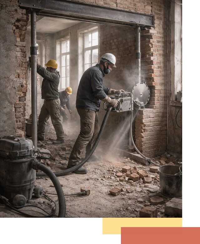 Прорезка проема в стене под дверной или оконный проем в Ноябрьске