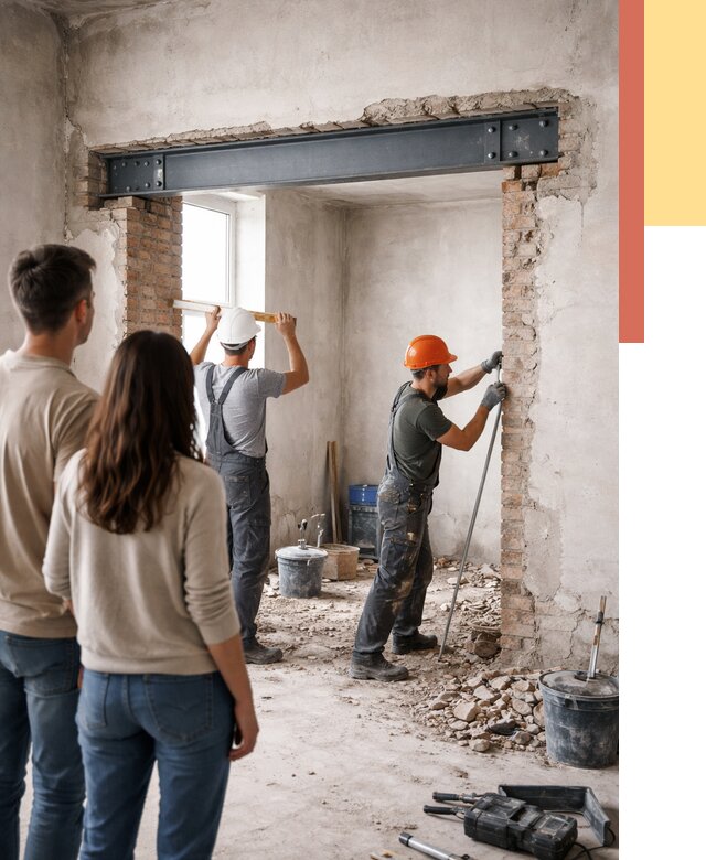 Усиление проема в стене в Ноябрьске от 9624 руб. — усиление дверного проема металлоконструкцией | ОТДЕЛОЧНИК-Нбс