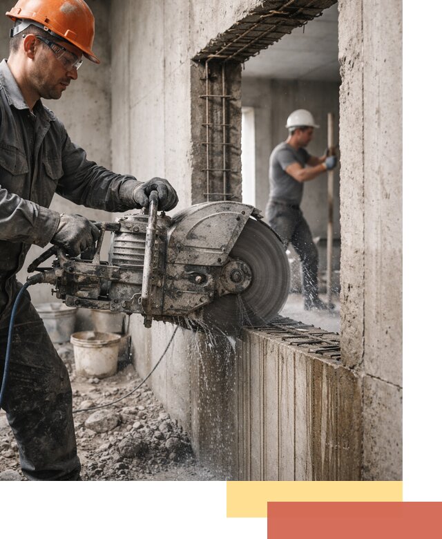 Алмазная резка проемов в Ноябрьске быстро и точно