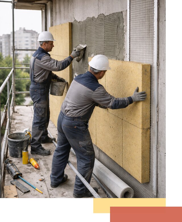 Утепление стен зданий и домов в Ноябрьске качественно и надежно