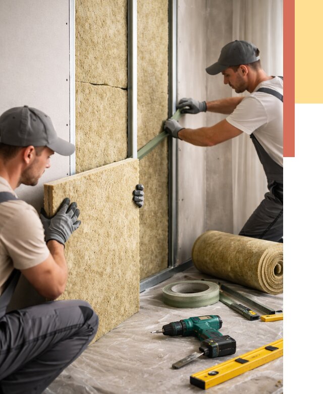 Шумоизоляция стен в Ноябрьске под ключ от 1874 руб. | ОТДЕЛОЧНИК-Нбс