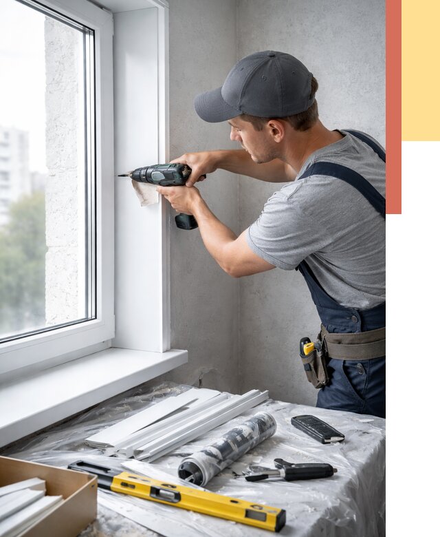 Установка пластиковых откосов в Ноябрьске от 2279 руб. | ОТДЕЛОЧНИК-Нбс монтаж, быстро и недорого