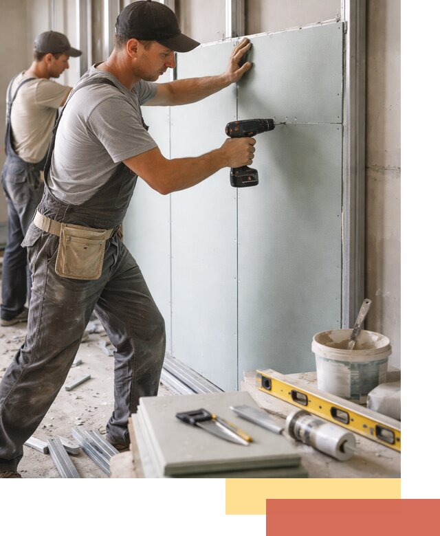 Кладка влагостойких перегородок ПГП в Ноябрьске