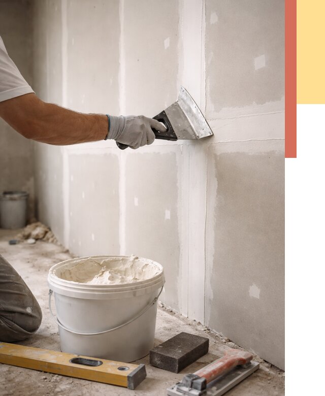 Шпаклевка перегородок из гипсокартона в Ноябрьске от 2533 руб. — услуги ОТДЕЛОЧНИК-Нбс