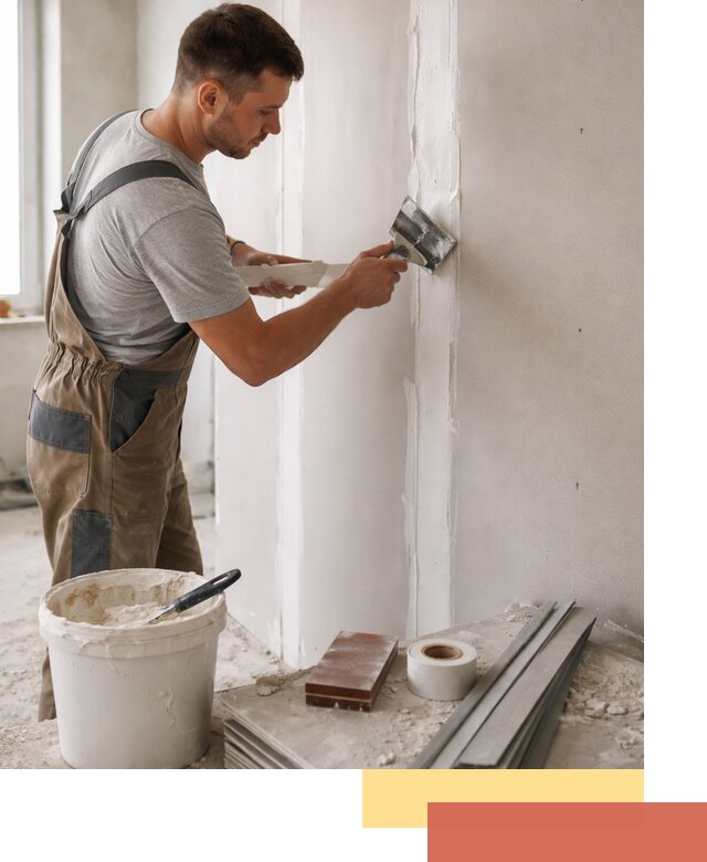 Шпаклевка перегородок из гипсокартона в Ноябрьске качественно и быстро