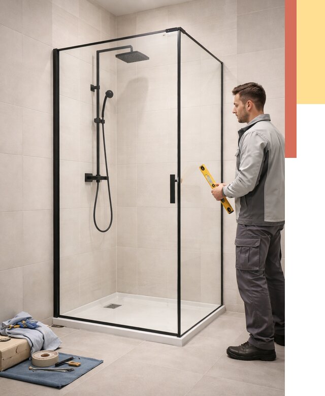 Стеклянные перегородки для душа в Ноябрьске от 12663 руб. | Монтаж под ключ — ОТДЕЛОЧНИК-Нбс