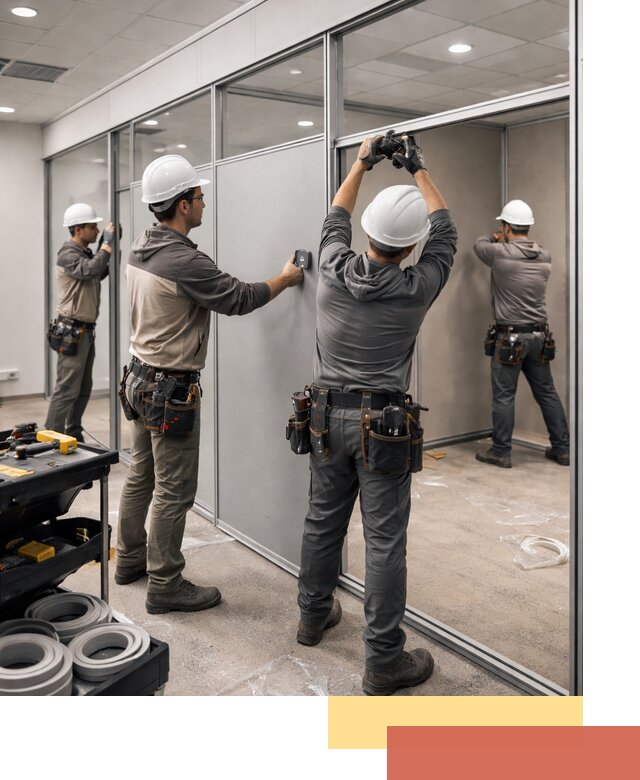 Мобильные офисные перегородки под ключ в Ноябрьске