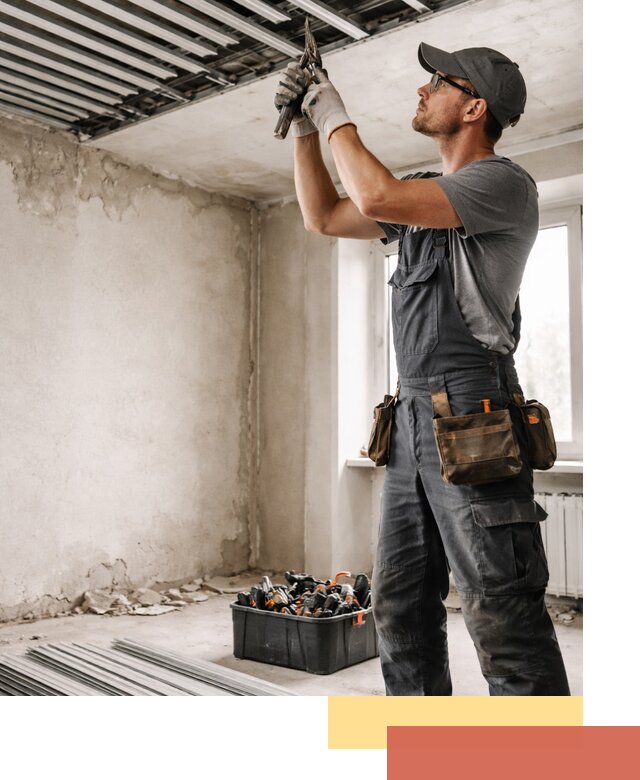 Демонтаж реечного потолка в Ноябрьске быстро и аккуратно