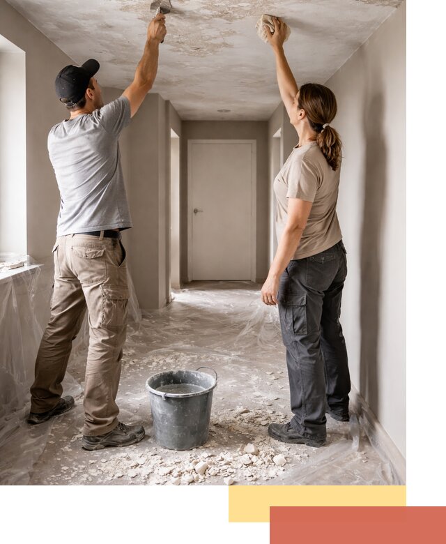 Удаление побелки с потолка в Ноябрьске — быстро и аккуратно