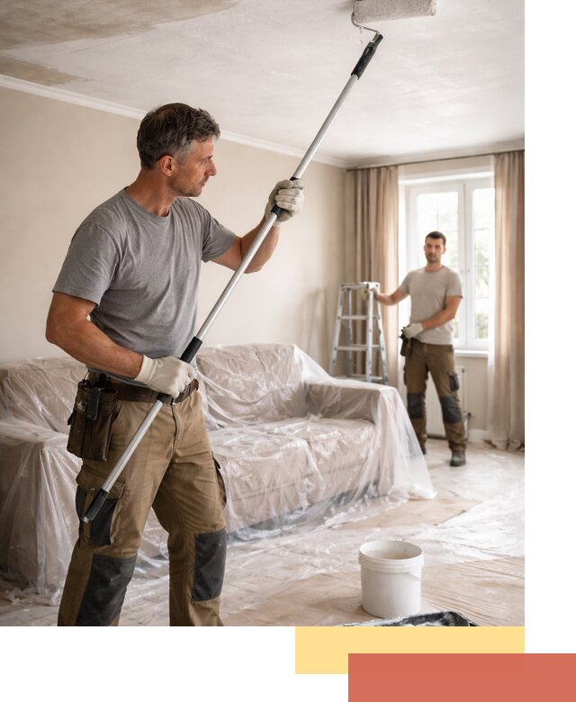 Грунтовка потолка в Ноябрьске — подготовка под покраску и отделку