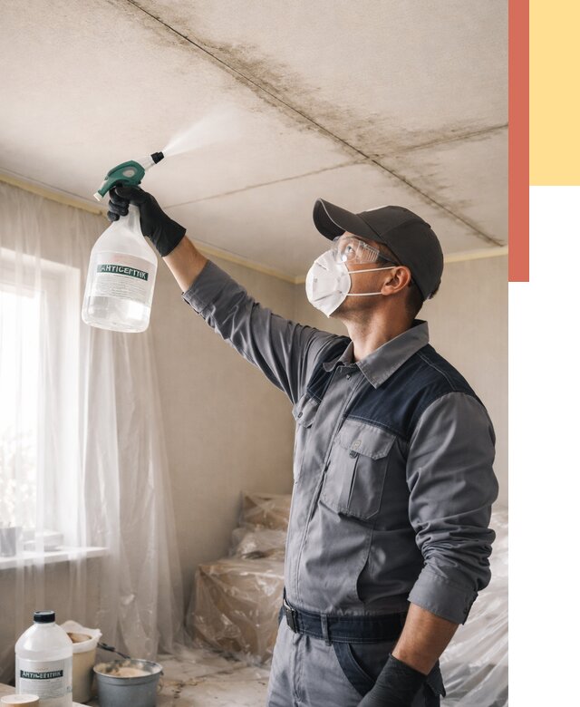 Антисептическая обработка потолка в Ноябрьске от 2533 руб. | ОТДЕЛОЧНИК-Нбс