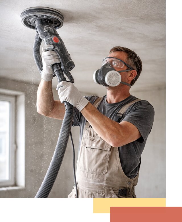 Шлифовка потолка в Ноябрьске — качественная подготовка под отделку