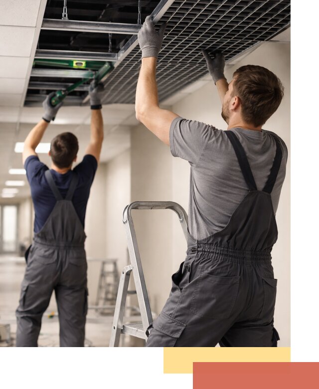 Монтаж потолка Грильято в Ноябрьске: установка под ключ качественно