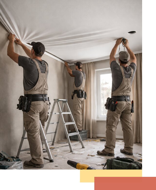 Монтаж матового натяжного потолка в Ноябрьске качественно и быстро