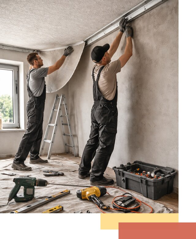 Монтаж фактурного натяжного потолка в Ноябрьске качественно и быстро