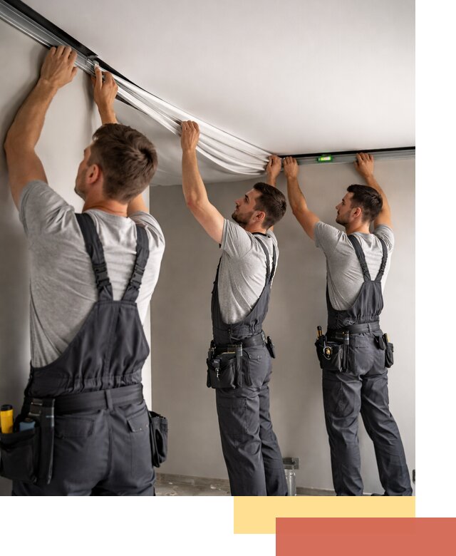 Теневые натяжные потолки в Ноябрьске: монтаж и отделка быстро и качественно