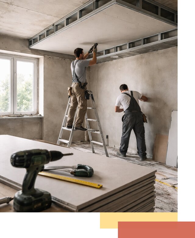 Двухуровневый потолок из гипсокартона в Ноябрьске