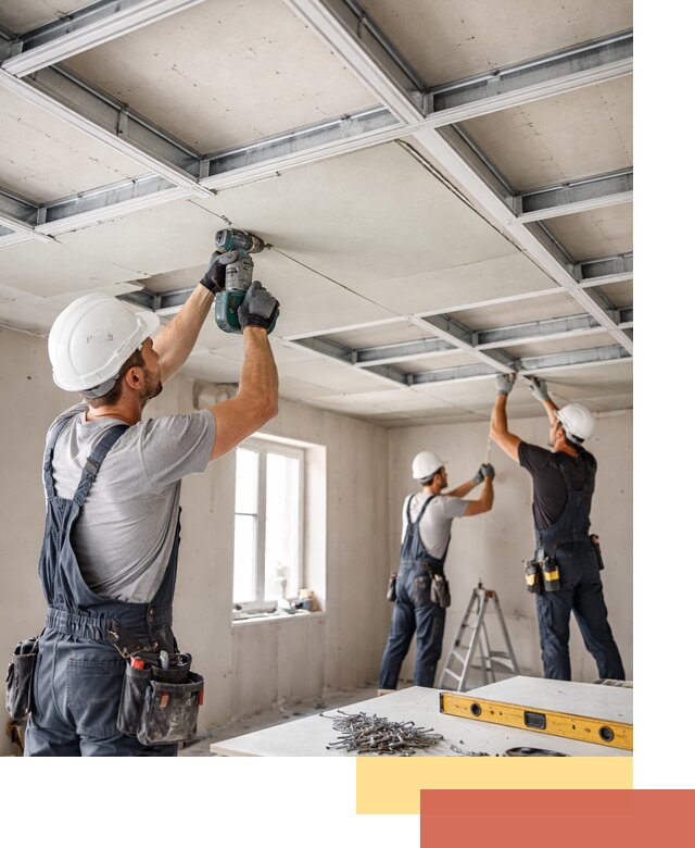 Кессонный потолок из гипсокартона под ключ в Ноябрьске