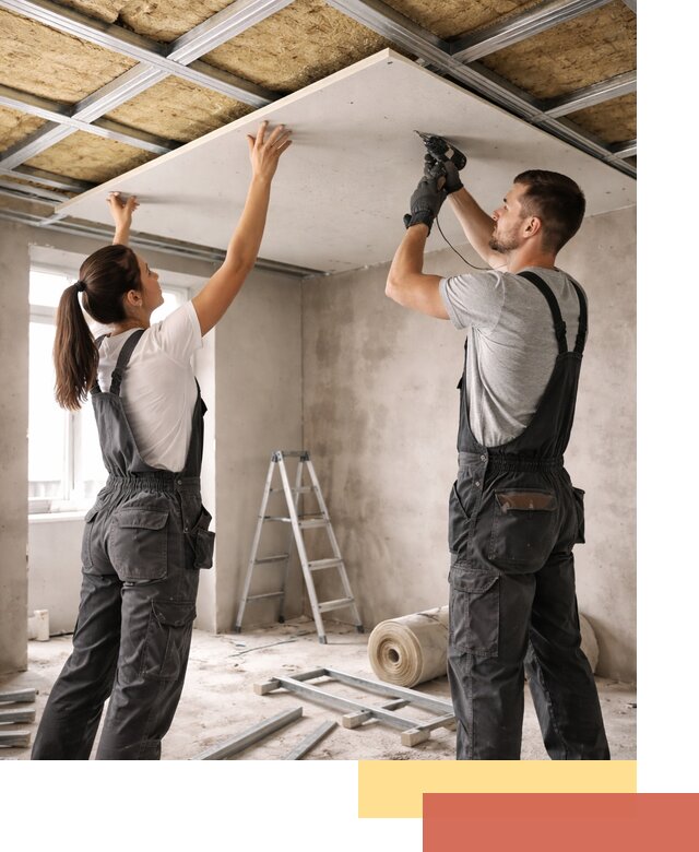 Звукоизоляция потолка из ГКЛ в Ноябрьске профессионально и надежно